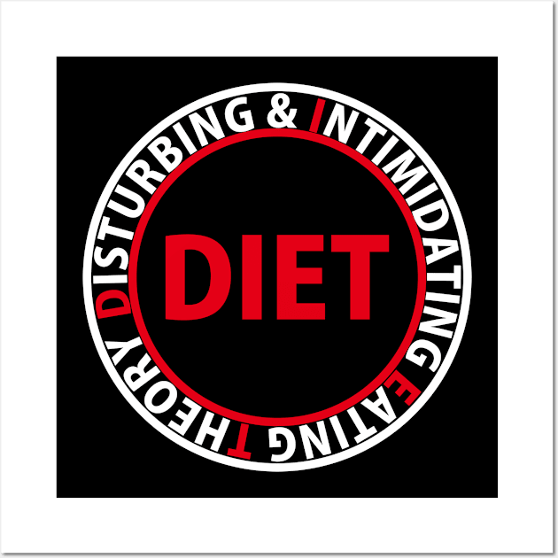 Diet Theory Dark Wall Art by ozilio clothing